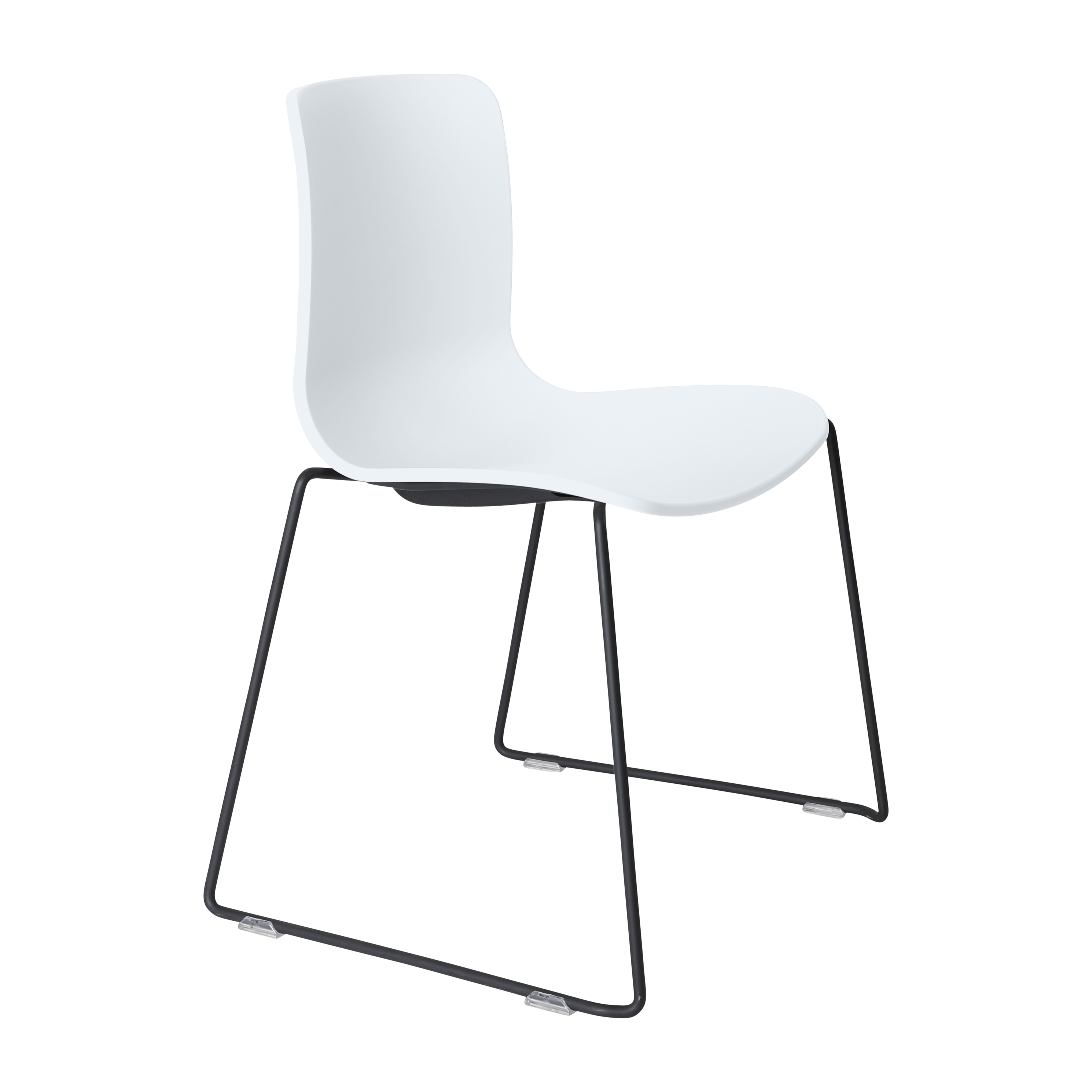 Acti Chair (White / Sled Base Black)